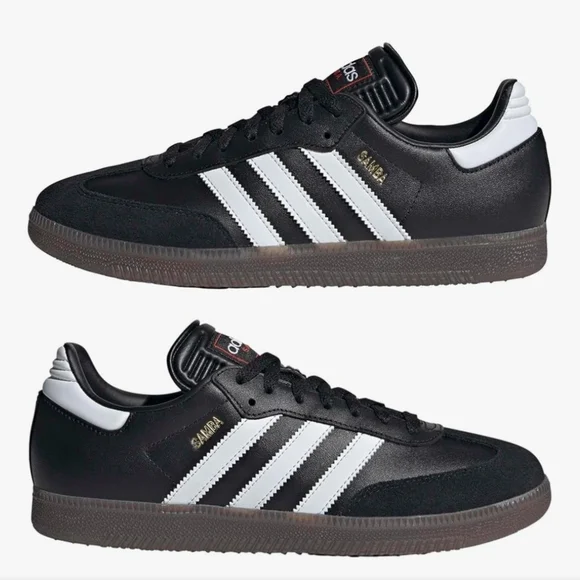 Adidas Samba Classic Black and White Shoes - Picture 1 of 9